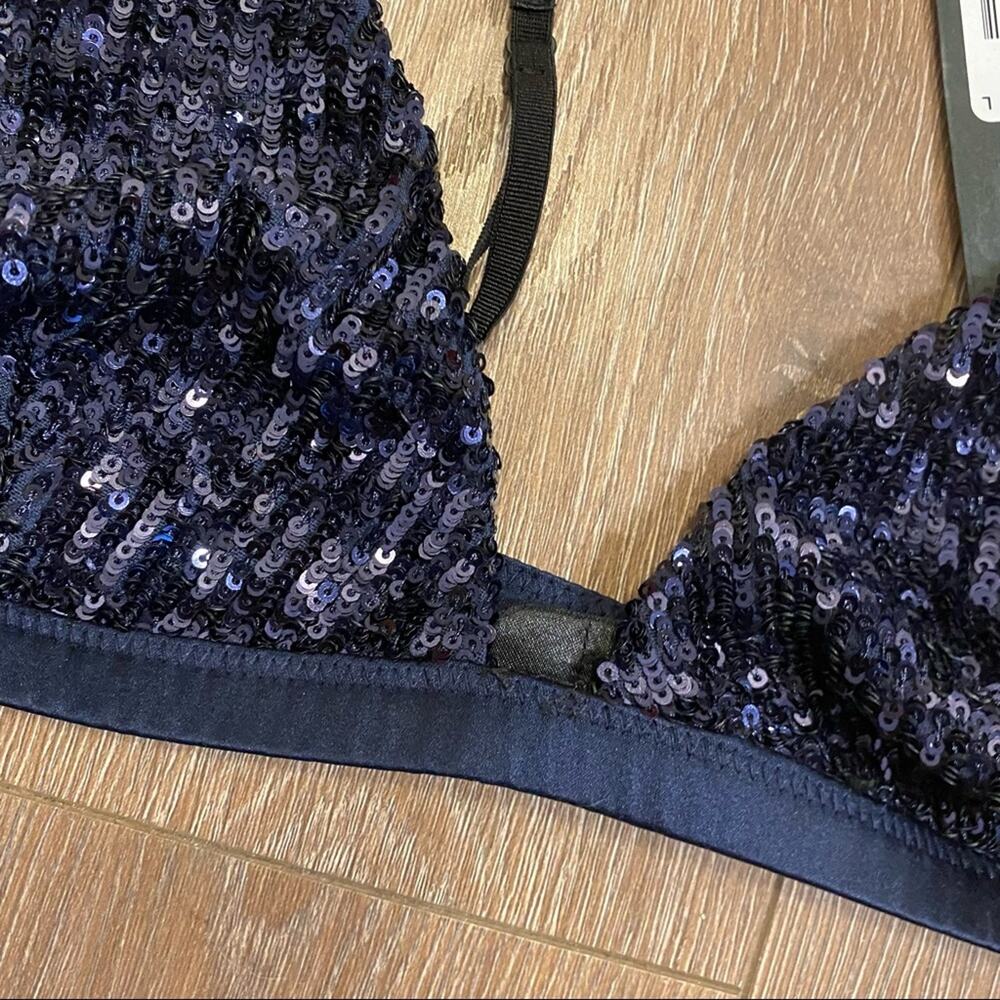 KIKI DE MONTPARNASSE Sequin Triangle Soft Bra Top - Picture 12 of 12